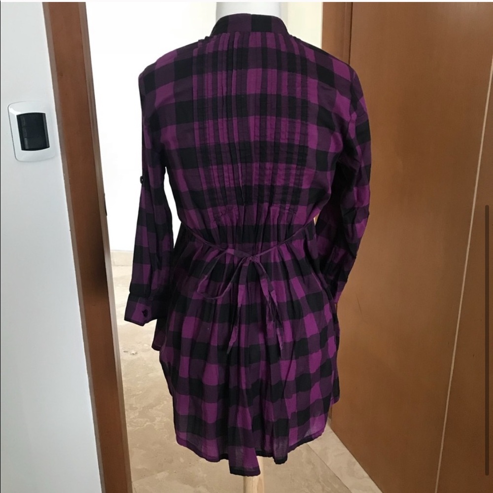 Purple and Black Flannel Top - Picture 4 of 5